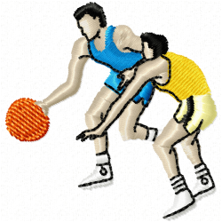 Basketball Embroidery Design 10